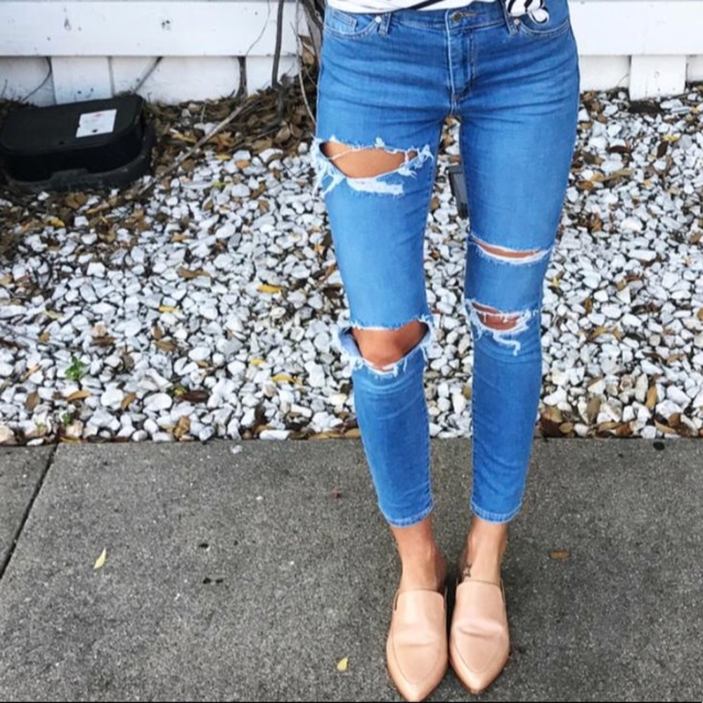 TOPSHOP Moto Leigh DENIM ⭐️